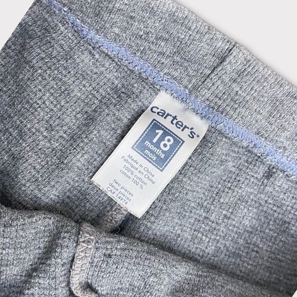 CARTER'S| 3/$15| Gray Baby Sweatpants - Picture 2 of 2